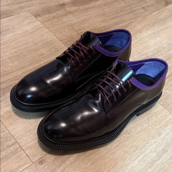 Paul Smith Men's Oxford Shoes in Dark Brown and Purple